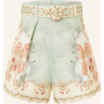 Dámské kraťasy Zimmermann Dámské Lněné Šortky Daylight, krémová / červená /...