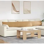 vidaXL Pohovkové polštáře 2 pcs Hnědá 200 x 40 cm Žebrovaná látka [42013893]