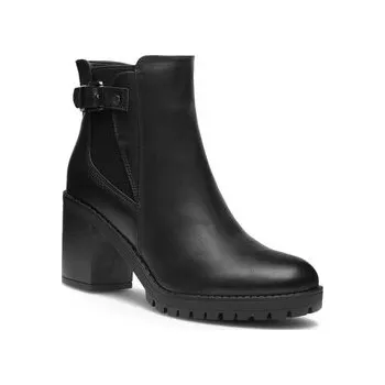 Dámské kozačky Polokozačky Clara Barson MAGNA HL221125 Černá 38