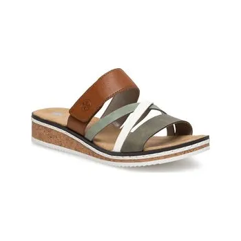 Dámské pantofle Nazouváky Rieker V3652-91 Zelená 37