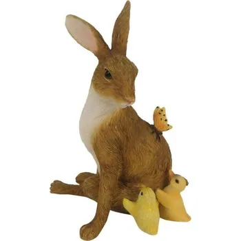 Velikonoční dekorace Clayre & Eef Velikonoční dekorace - Králíka s kuřátky