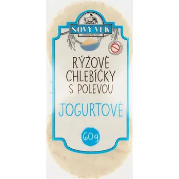 Rýžový chlebíček Nový Věk chlebíčky rýžové jogurtové (20 ks), cena za kus 15.9 Kč