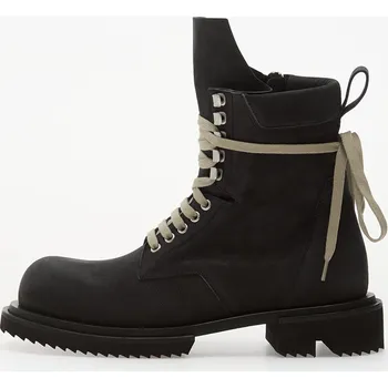 Pánské tenisky Tenisky Rick Owens Leather Boots - Low Army Gabe Black EUR 45
