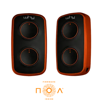 Dálkový ovladač vrat Vysílač LITE MINI NOA 2-kanál, 433 MHz, černo-červený