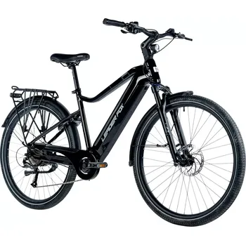 Elektrokolo Leader fox E-BIKE 28" SANDY GENT 17,5"-1, BLACK SHINY (REAR MOTOR)