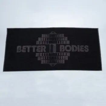 BETTER BODIES TOWEL BLACK/GREY – ručník Better Bodies černo-šedý