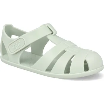Dívčí sandály Barefoot dětské gumové sandály Igor - Nemo Solid Menta mintové Velikost: 21