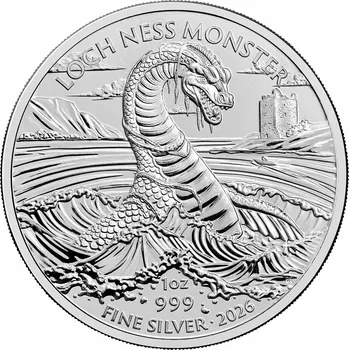 Stříbrná mince 1 Oz Legendary Creatures Loch Ness Monster 2026