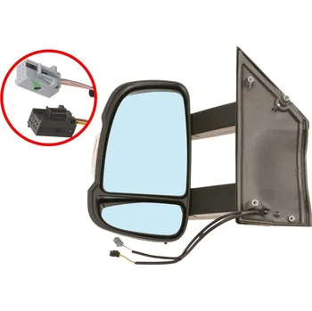 Auto-moto ACI zrcátko pro CITROEN Jumper 06- pro bílou žárovku a tepl. čidlem střední rameno (140 mm) L