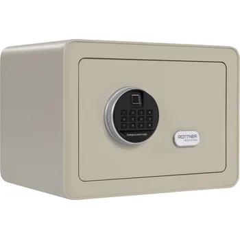 Zabezpečení domácnosti Rottner Vintage nábytkový elektronický sejf šedý