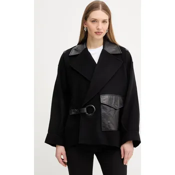 Dámský kabát Vlněný kabát MAX&Co. MCOCIVADA 2616081021200 černá 99X, vel. S