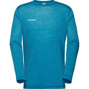 Pánské tričko Mammut Mammut Tree Wool FL Longsleeve Men Barva - Velikost: Tyrkysová - XXL
