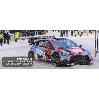 autíčko Hyundai i20 N Rally1 - Rallye Monte Carlo 2026 #16 Fourmaux - Coria 1:43 IXO