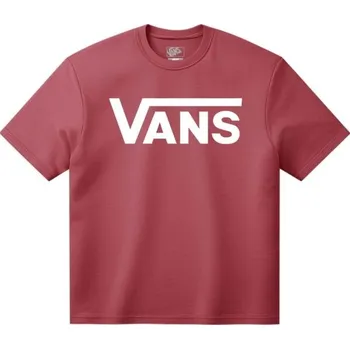 Pánské tričko Pánské triko Vans CLASSIC SS TEE S Červená, Bílá