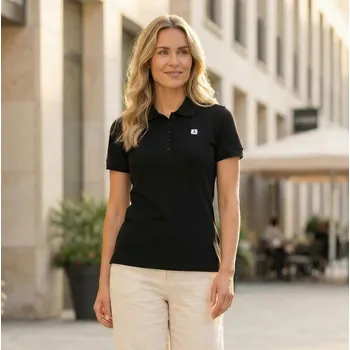 Dámské tričko Dámské triko s límečkem ALTISPORT CARRYOVER ALW065210 ČERNOBÍLÁ XXXL