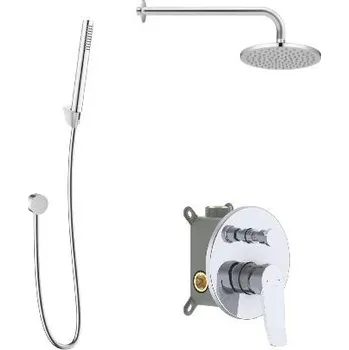 Sprchový set kielle Nefia - Sprchový set s baterií pod omítku, pro 2 spotřebiče, s příslušenstvím EcoSpare a tělesem, chrom 20627SP120