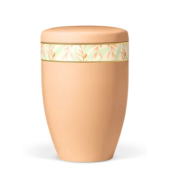 Smuteční dekorace Ekologická urna Floral - Oranžová