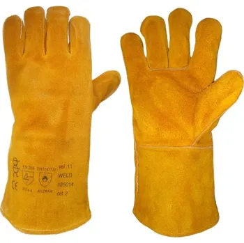 Pracovní rukavice PRAPOR WELD B / Svářečské rukavice - oranžová 11
