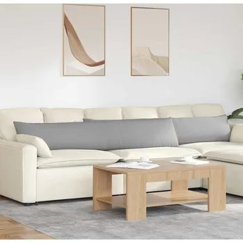 Polštář vidaXL Pohovkové polštáře 2 pcs Oblačno šedá 200 x 40 cm textil [42013881]