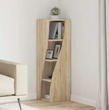 Policová skříň vidaXL Rohová skříňka Sonoma dub 32x32x102cm kompozitní dřevo [889857]