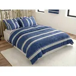 Krepové povlečení z Renforcé bavlny BLUE LINE modré Rozměr povlečení: 70 x 90 cm | 140 x 200 cm 245345816