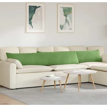 Polštář vidaXL Pohovkové polštáře 2 pcs Světle zelená 200 x 40 cm [42013888]