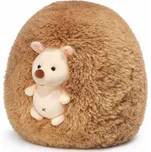 PlushThis Měkoučký Ježčí polštář hnědý 45cm