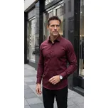 EGO MAN košile pánská S0150-06 slim fit M bordó