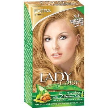 Barva na vlasy Barva na vlasy LADY in Color, 9.3 Zlatá blond