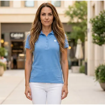 Dámské tričko Dámské triko s límečkem ALTISPORT CARRYOVER ALW065210 AZUROVÁ XXL