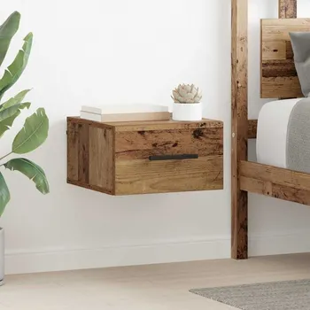 Policová skříň vidaXL Noční skříňka Staré dřevo 35 x 35 x 20 cm Kompozitní dřevo [882418]