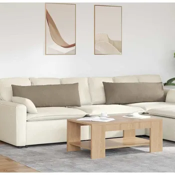 Polštář vidaXL Pohovkové polštáře 2 pcs Taupe 120 x 40 cm textil [42013811]