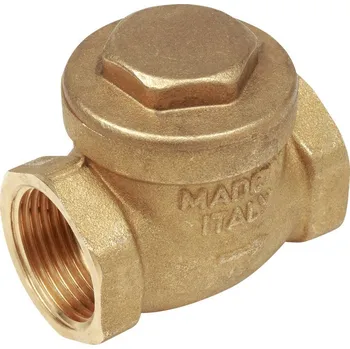 Fitinka GIACOMINI Zpětná klapka mosazná, gumové těsnění 1 1/2" N5Y007 OUTLET