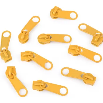 Zip Jezdec ke spirálovým zipům No 5 pro metráž typu POL, střední, 111/14-0850 žlutá tmavá