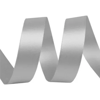 Stuha Atlasová stuha oboulící svazky po 5 m šíře 24 mm, malé, 842 šedá