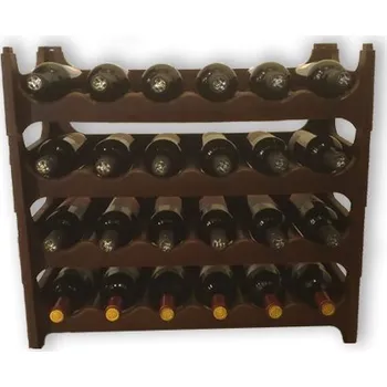Stojan na víno Stojan na víno PL 24 lahví - hnědý