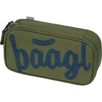 Penál Baagl Školní penál etue Olive