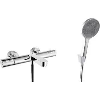 kielle Oudee - Termostatická vanová baterie s příslušenstvím EcoSpare, chrom 10302SNT100