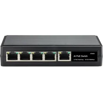 Switch Conexpro Switch GNT-69P51G6 1x GLAN s PoE in, 4x GLAN s PoE, 60W [52710206]