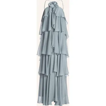 Dámské šaty Swing Dámské Večerní Šaty S Volány, černošedá, 34