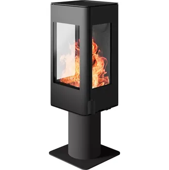 Krbová kamna Nordpeis YoU Pedestal Tmavé topeniště