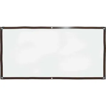 Slunečník vidaXL Čirá plachta s oky 1x2 m polyethylen [4018539]