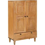 vidaXL Vysoký bufet se zásuvkou s policí Světle hnědá 60 x 33 x 100 cm [4018110]