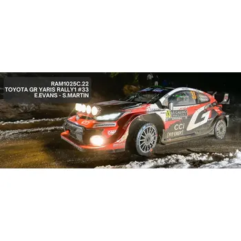 autíčko Toyota GR Yaris Rally1 - Rallye Monte Carlo 2026 #33 Evans - Martin 1:43 IXO