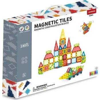 Hračka iMex Toys Magnetická stavebnice Magnetic Tiles 140ks 2.jakost