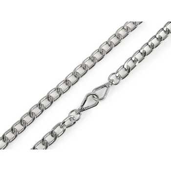 Řetízek na kabelky s karabinou délka 125 cm, barva 1 nikl