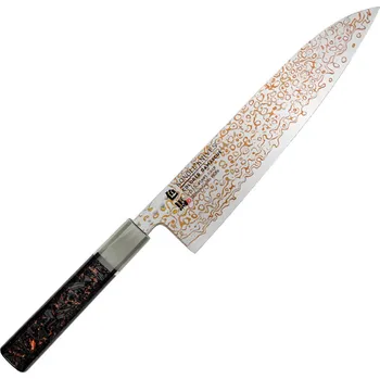 Kuchyňský nůž Konoll Knives Kuchyňský nůž Chef/Gyuto 240 mm Konoll® Colored Damascus