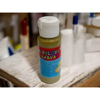 Speciální výtvarná barva Akrylová barva 60ml - tmavě zlatá