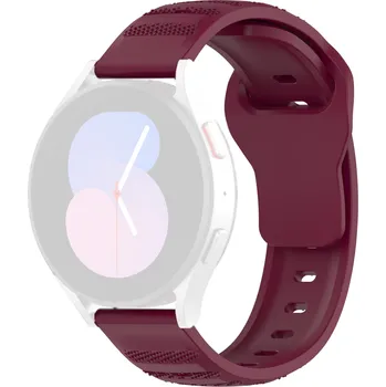 Příslušenství k fitness náramku Techsuit - Řemínek na hodinky 22 mm (W050) - Huawei Watch GT 2 (46 mm)/GT 2 Pro/GT 3 Pro (46 mm)/Ultimate, Xiaomi Watch S1 - Bordeaux