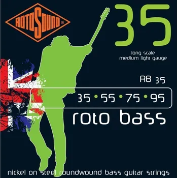 Hudební nástroj Rotosound RB 35 Struny pro baskytaru (Jako nové)